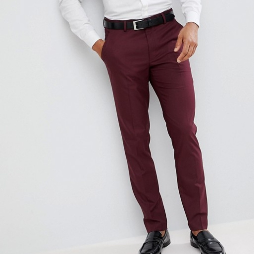 ASOS Maroon Trousers
